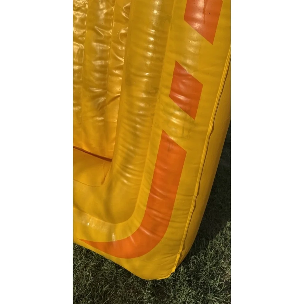 Rare Discontinued Yellow Vintage Coleman Inflatable Party Platform Raft 6 Person - Picture 6 of 7